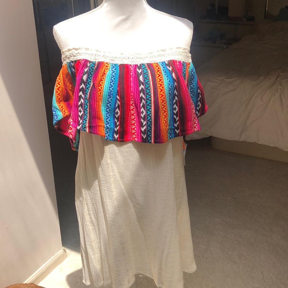 Brand new sun dress off shoulder